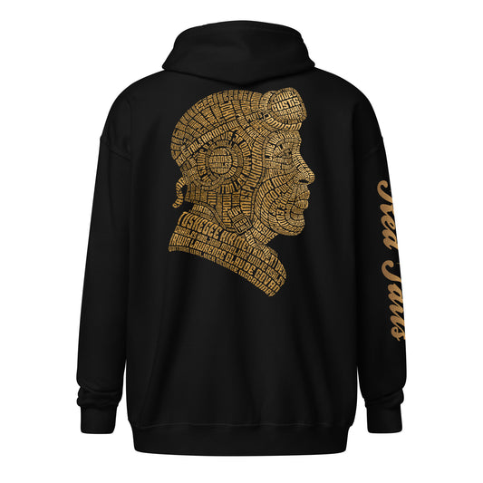 Tuskegee Airmen Tribute in Gold Special Edition Unisex Zip Hoodie