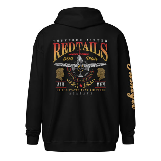 Tuskegee Airmen Red Tails Tribute Unisex Zip Hoodie