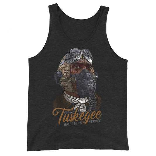Tuskegee Airmen American Heroes Tribute on Unisex Tank Top