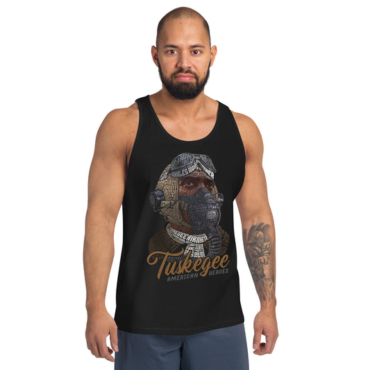 Tuskegee Airmen American Heroes Tribute on Unisex Tank Top