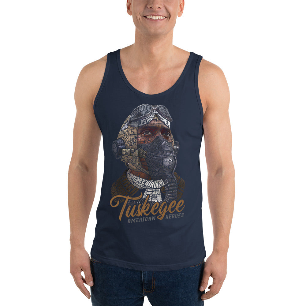 Tuskegee Airmen American Heroes Tribute on Unisex Tank Top