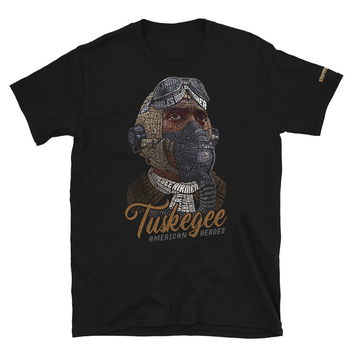 Tuskegee Airmen American Heroes Tribute on Unisex Short Sleeve T-Shirt