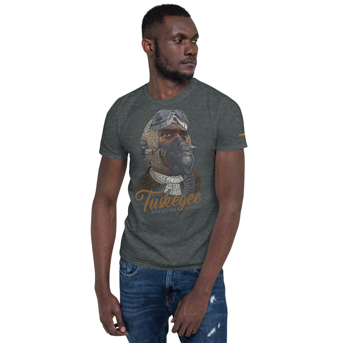 Tuskegee Airmen American Heroes Tribute on Unisex Short Sleeve T-Shirt