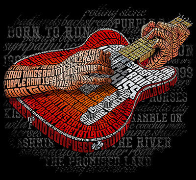 Classic Sunburst Telecaster Electric Guitar on Short-Sleeve Unisex T-Shirt