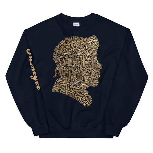 Tuskegee Airmen Tribute in Gold on Unisex Sweatshirt