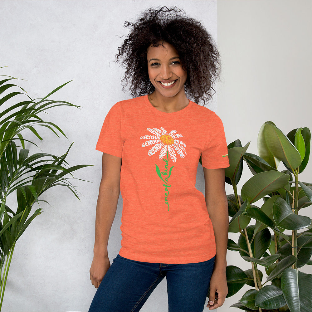 One of a Kind Daisy Flower on Short-Sleeve Unisex T-Shirt
