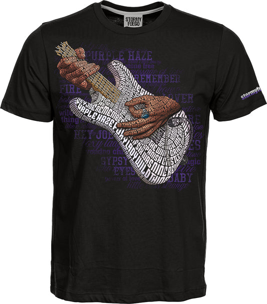 White Stratocaster Electric Guitar on Short-Sleeve Unisex T-Shirt