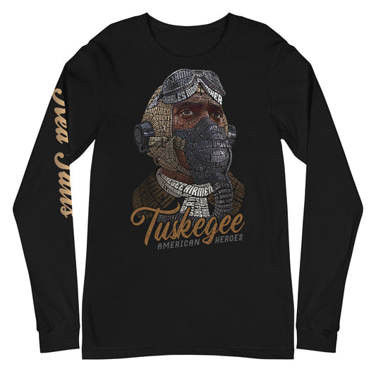 Tuskegee Airmen American Heroes Tribute on Unisex Long Sleeve T-Shirt