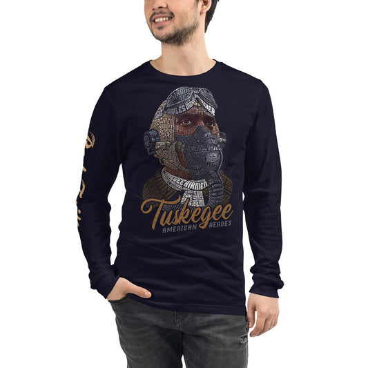 Tuskegee Airmen American Heroes Tribute on Unisex Long Sleeve T-Shirt