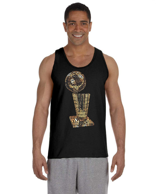 2019 NBA Champion Toronto Raptors Typography Graphic on Gildan Adult Ultra Tank Top | G220