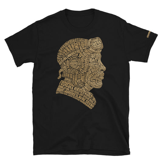 Tuskegee Airmen Tribute in Gold on Unisex Short-Sleeve T-Shirt