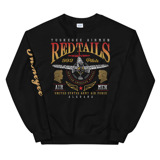 Tuskegee Airmen Red Tails Graphic on Unisex Sweatshirt