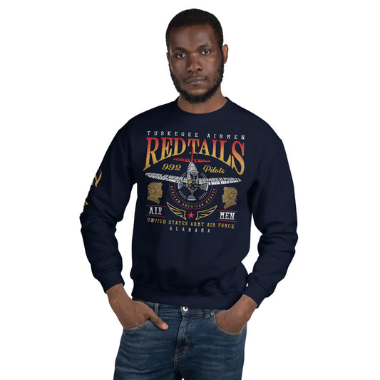 Tuskegee Airmen Red Tails Graphic on Unisex Sweatshirt