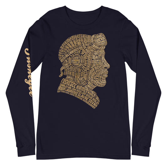 Tuskegee Airmen Tribute in Gold on Unisex Long Sleeve T-Shirt