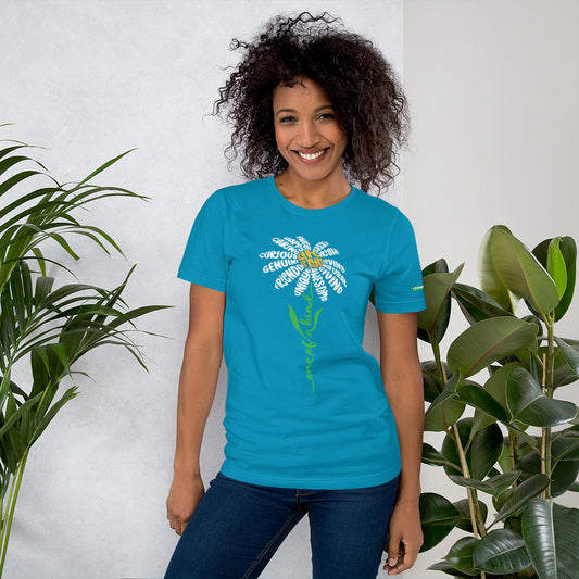 One of a Kind Daisy Flower on Short-Sleeve Unisex T-Shirt