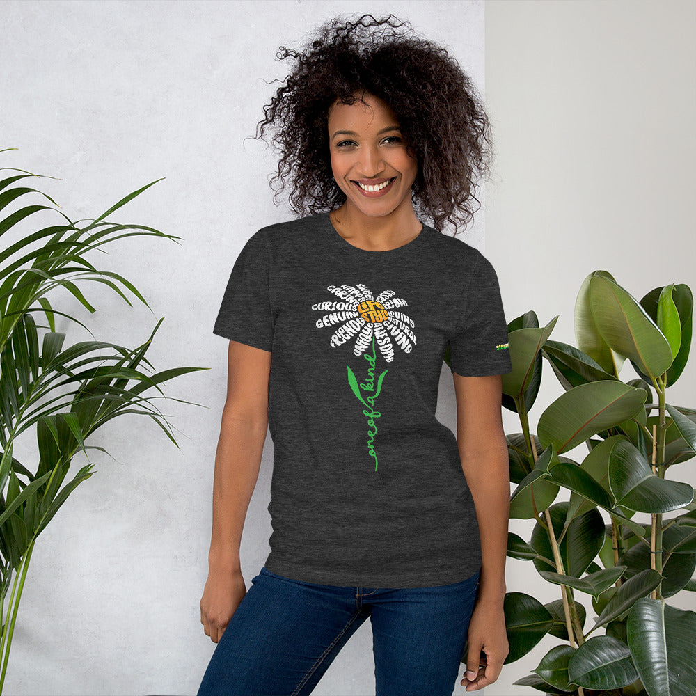 One of a Kind Daisy Flower on Short-Sleeve Unisex T-Shirt